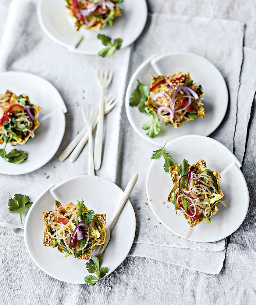 Wan-Tans mit Glasnudelsalat | Food and Travel Magazine DE
