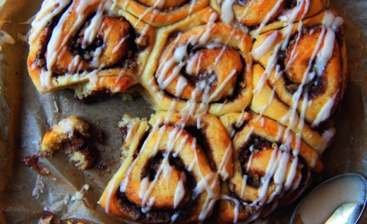 Süße Pekannuss-Zimt-Schnecken